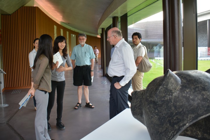 President Dorfan and Sonomi Hori at the OPUA Art Exhibition “A Crossing of Minds”, 28 June 2013