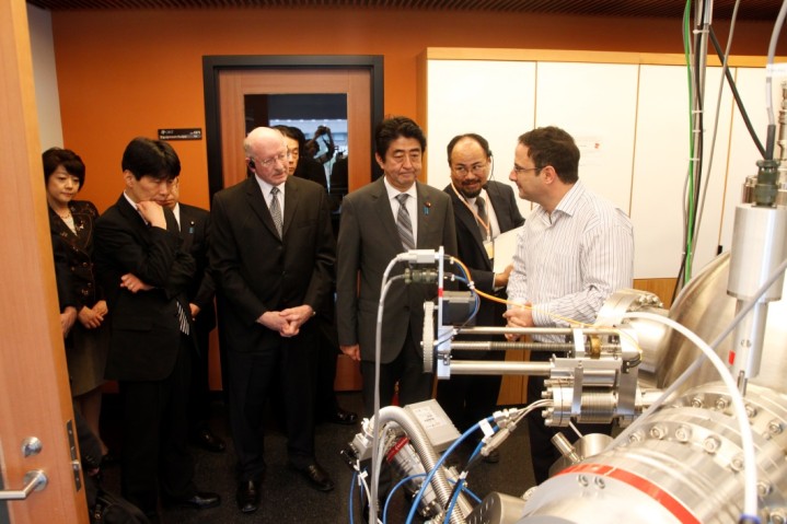 Prof. Sowwan and Prime Minister Abe