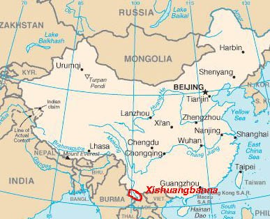 中国雲南省のシーサンパンナ