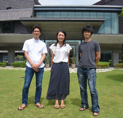 (From left) Dr Chuya Shinzato, Dr Yuna Zayasu, Dr Yuichi Nakajima