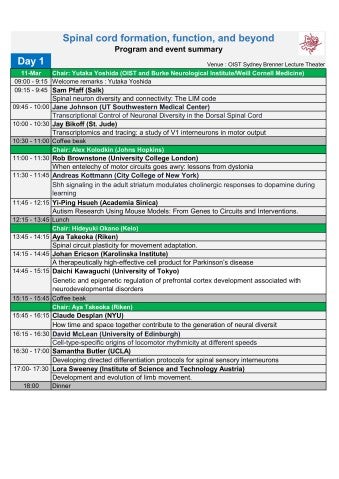 Program and event summary | Okinawa Institute of Science and Technology ...