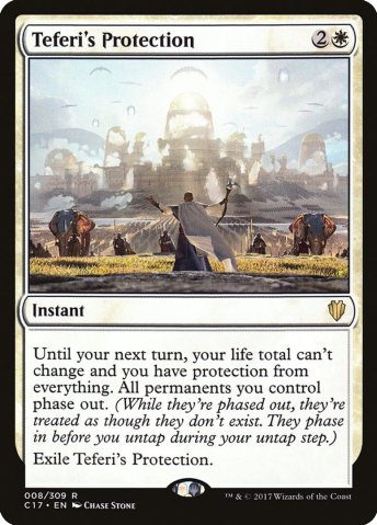 Picture showing the Magic card: Teferi's Protection