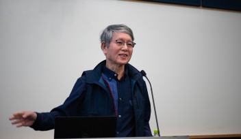Professor Takahashi at his provost lecture