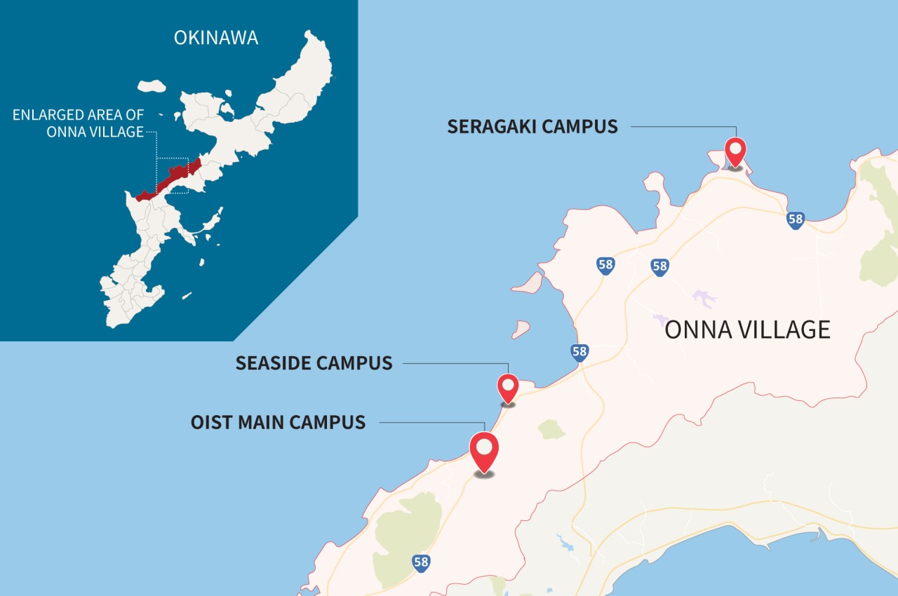 OIST campus location map