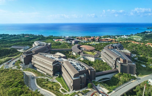 OIST buildings viewed from the sky