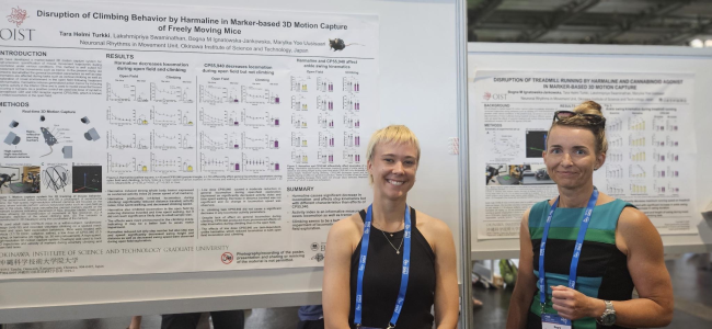 Tara and Bogna with their dual posters