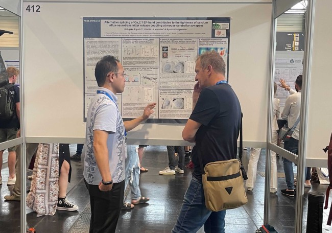 Eguchi-san also presenting seriously