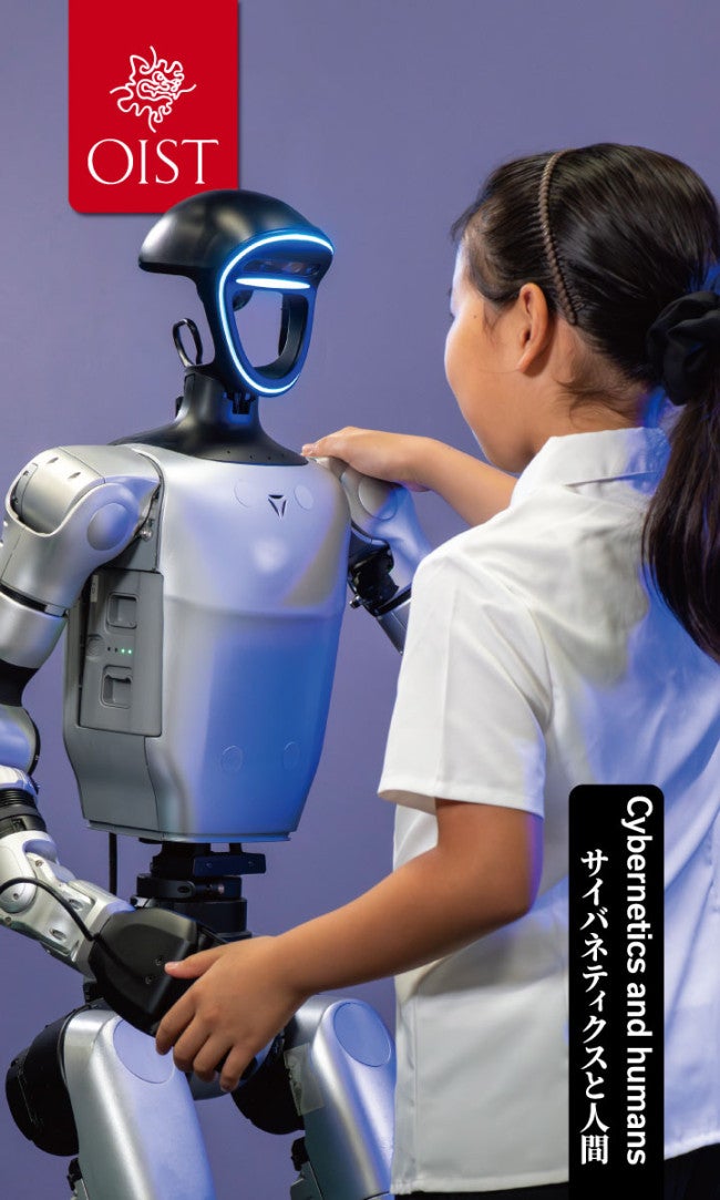 A person facing to a robot