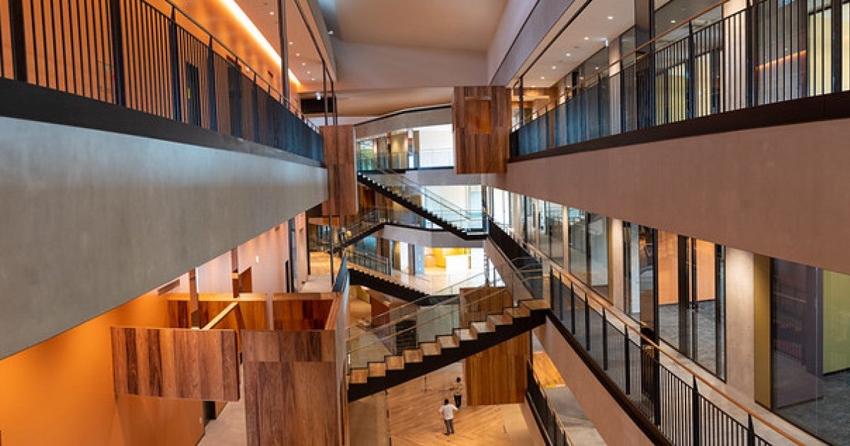 View of Lab 5 atrium space | Okinawa Institute of Science and ...