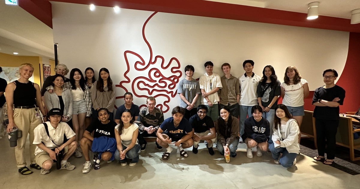 Tara guided high-school students from The American School in Japan at ...