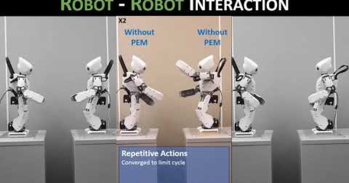 Spontaneous interactions between two robots | Okinawa Institute of Science and Technology OIST