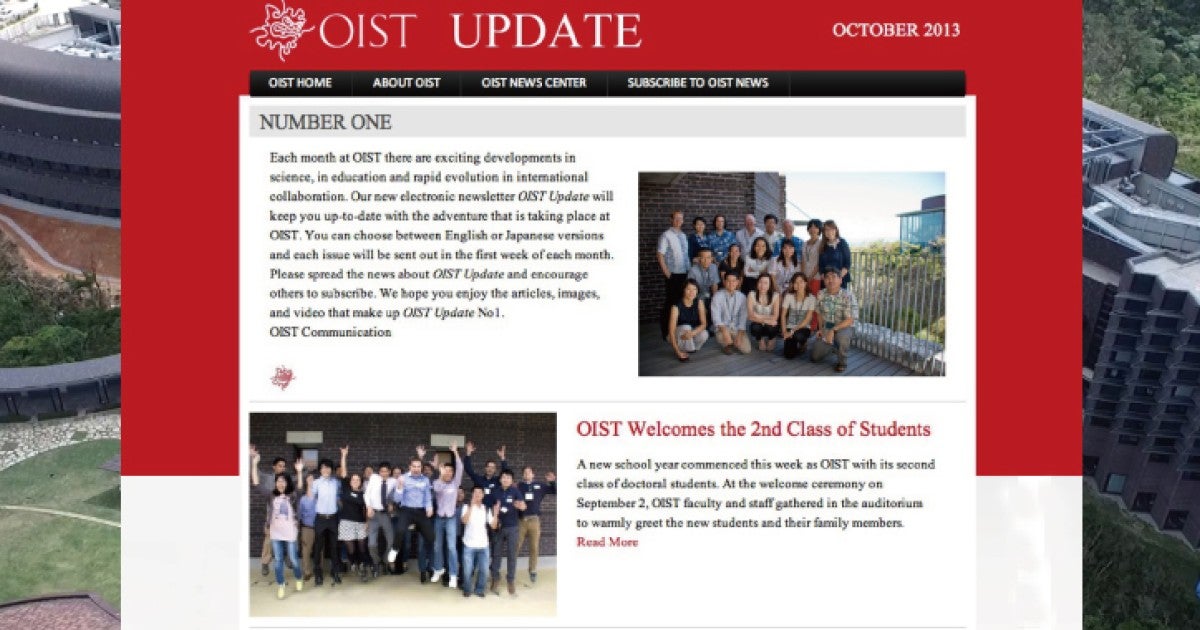 Join the Adventure | Okinawa Institute of Science and Technology OIST